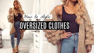 HOW TO LOOK GOOD IN OVERSIZED CLOTHES  Outfit Ideas amp Lookbook [upl. by Nilrev]