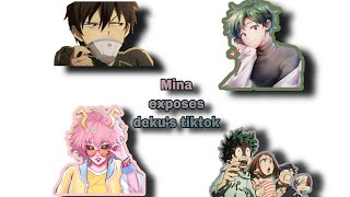 ReuploadMina exposes deku’s tiktoksome Dekusquad videos my au serodeku Hispanic deku Bnha [upl. by Ad38]