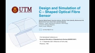 21P08 Design and Simulation of CShaped Optical Fiber Sensor [upl. by Mirabella]