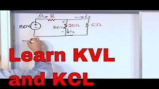 Kirchhoffs Laws in Circuit Analysis  KVL and KCL Examples  Kirchhoffs Voltage Law amp Current Law [upl. by Notgnirrac634]