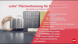 Verlegung von cufix® Fußbodenheizung Nassestrich  Montagevideo [upl. by Lash]