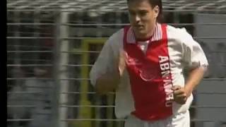 Goal Jari Litmanen 28041996 Ajax  Willem II [upl. by Enairda]