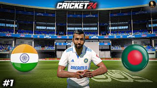 India vs Bangladesh 1st Test Match 2024 Playing As Jasprit Bumrah  Cricket 24  RtxVivek [upl. by Anial]