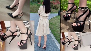 fancy Heel Sandal Shoes ladies footwear collection [upl. by O'Brien831]