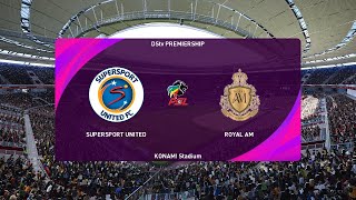 Supersport United vs Royal AM 21092024 DStv Premiership PES 2021 [upl. by Niriam]