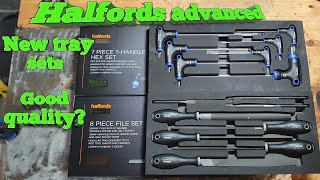 Halfords advanced modular tray set Files and Thandle hex set review [upl. by Irmo622]