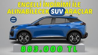 Engelli İndirimi Ötv Muafiyeti ile Alınabilecek Suv Araçlar [upl. by Sirrap693]