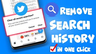 How to Cleardelete Recent Search History on Twitter [upl. by Ahselef782]