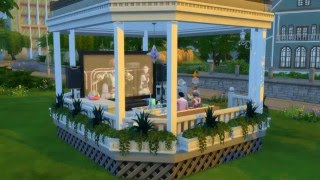 Sims 4 Speed Building  Lets build a Movie At Home Gazebo [upl. by Russi747]