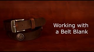 Adding a Buckle and Conchos to a Belt Blank [upl. by Nappy466]