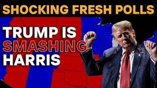 TRUMP DOMINATES HARRIS  2024 Election Map Projections amp Shocking Survey Results [upl. by Leanne219]