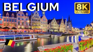 Beauty of Belgium  Explore Belgium in 8K  Breathtaking Landscapes Historic Cities Culture [upl. by Harvie89]