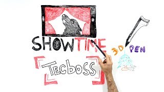 TECBOSS 3D PEN  UNBOXING  REVIEW [upl. by Sinclair]