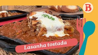 Lasanha tostada saia do comum e faça receita diferente da Catia Fonseca em casa  Band Receitas [upl. by Graig]