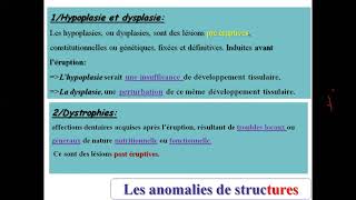 Cours Odontologie Conservatrice et Endodontie Deuxième Année Médecine Dentaire Partie 1 [upl. by Gorges]