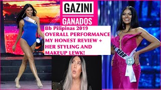 Gazini Ganados Miss Universe Philippines 2019  Overall Performance  My review and reaction video [upl. by Iniretake]