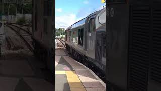 Class 37 37884 ERUPTS out of Worcester heading to Burton with TFW Class 769 769002 railway [upl. by Assitruc877]