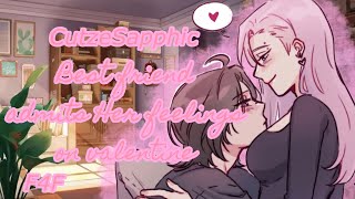 best friend admits her feelings on valentines F4F confession friends to lovers kissing [upl. by Namref108]