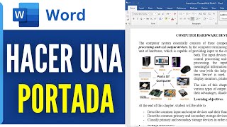 Word Como Hacer Una Portada 2024 [upl. by Srini896]