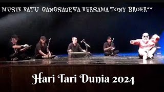 Musik Batu Gangsadewa bersama Tony Broer pada Hari Tari Dunia di ISI Surakarta [upl. by Jenifer]