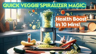 Quick Veggie Spiralizer Magic Health Boost in 10 Mins [upl. by Legim]