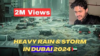 Heavy Rain and Flood in Dubai 2024🇦🇪  Logon Nay Raat Bahir Guzari  Sab Doob Gaya 😭 naddlogs [upl. by Nola]