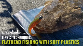 Flathead Fishing Tips  How to Fish Soft Plastics for Flathead with Jarryd Parkinson [upl. by Auhsot]