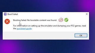 No Bootable Content RPCS3 PS3 Emulator Fix 2023 Updated [upl. by Lemar]