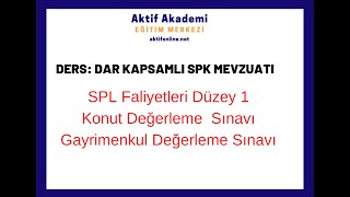 DAR Kapsamlı SPK Ders 1 Sermaye Piyasası Kanunu [upl. by Hoopen]