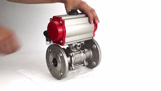 Review of Ball Valve Elephant BV3131P3pcFPFH with Pneumatic Actuator [upl. by Aita]