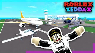 MEMBANGUN BANDARA BESAR ROBLOX  Roblox Zeddax [upl. by Loyce236]