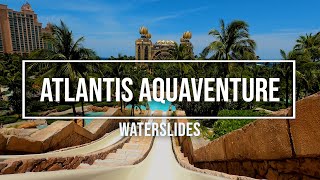 Atlantis Aquaventure Waterslides Compilation POV  GO PRO [upl. by Ahsik]