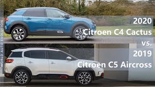 2020 Citroen C4 Cactus vs 2019 Citroen C5 Aircross technical comparison [upl. by Pelagias]