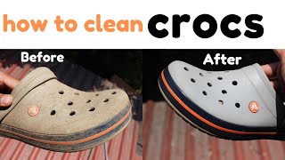 How to clean crocs in 2 minutes [upl. by Amathiste]