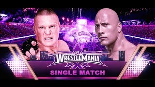 The Rock vs Brock Lesnar Wrestlemania 30 Promo HD [upl. by Jit]