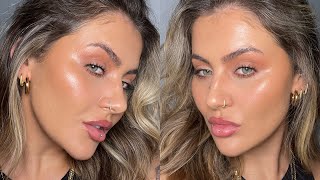 GLOWING SKIN NATURAL MAKEUP TUTORIAL  JAMIE GENEVIEVE [upl. by Abigael]