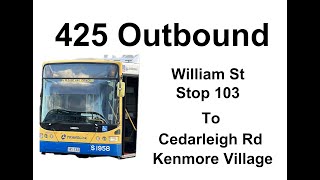 Brisbane Bus 425 Outbound [upl. by Fishbein586]