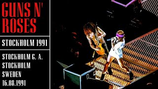 AI Remastered Guns N Roses Live At Stockholm Globe Arena Stockholm Sweden 16081991 [upl. by Elak]