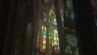 Inside Sagrada Familia Barcelona Spain sagradafamília barcelona church basilica [upl. by Jo-Ann]