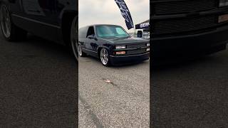 2 Door Tahoe Looking Slick classictrucks 956valley droppedtrucks tahoe billets obstrucks obs [upl. by Oettam]