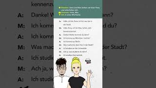 A1A2 DIALOGE zum Lesen amp Hören  Deutsch lernen durch Hören DldH dldh learninggerman [upl. by Thar949]