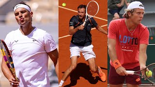 Nadal vs Medvedev and Nadal vs Kovacevic TWO Practice Matches in ONE Training  RolandGarros 2024 [upl. by Euqinorev955]