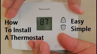 How To Install Replace A Thermostat [upl. by Head]