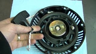 HOW TO  Generator Pull Cord Repair [upl. by Ahsaela]