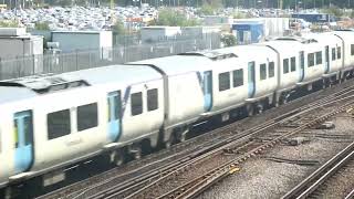 Thameslink Class 700 departing London Gatwick [upl. by Ennael]