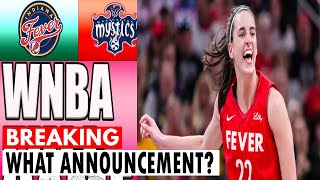 Mystics Make Big Announcement for Game Against Caitlin Clark Indiana Fever [upl. by Eisej487]