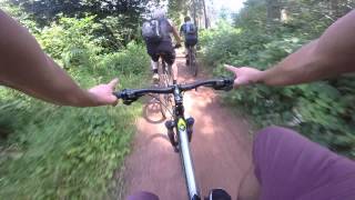 Carrera vulcan ride in the woods go pro test [upl. by Eillac]