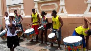 Olodum Saturday MiniPerformance in the Pelourinho Salvador Bahia [upl. by Killen]