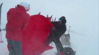 Hilleberg Windsack tested during a Snow Blizzard SylarnaSweden [upl. by Avot]