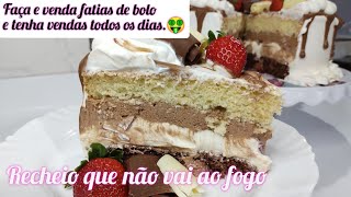 É VENDA CERTA COM FATIAS DE BOLO BOLO DUO COM MOUSSE DE CHOCOLATE AO LEITE E MOUSSE DE NINHO [upl. by Schreck]